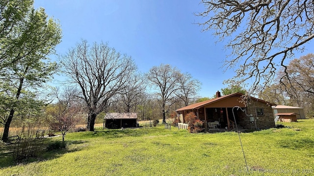 84936 S 4612th Rd, Stilwell, OK 74960 - view of grassy yard