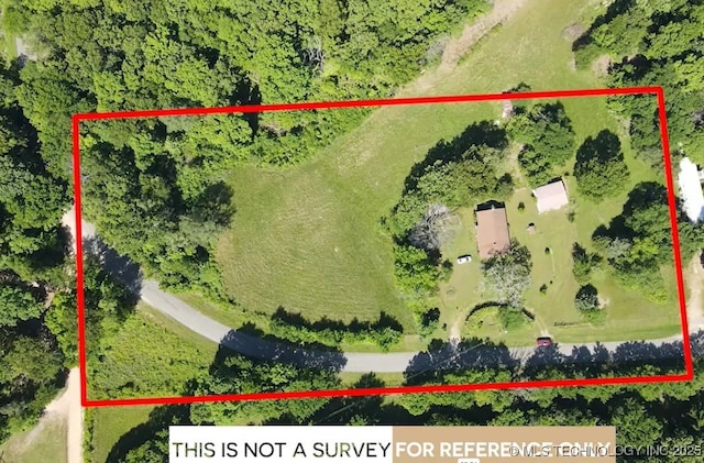 84936 S 4612th Rd, Stilwell, OK 74960 - aerial overview of property's location featuring property boundaries highlighted