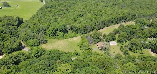 84936 S 4612th Rd, Stilwell, OK 74960 - aerial view of property's location featuring a heavily wooded area