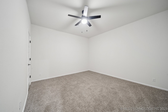 2916 S 8th St, Broken Arrow, OK 74012 - carpeted empty room with a ceiling fan and baseboards