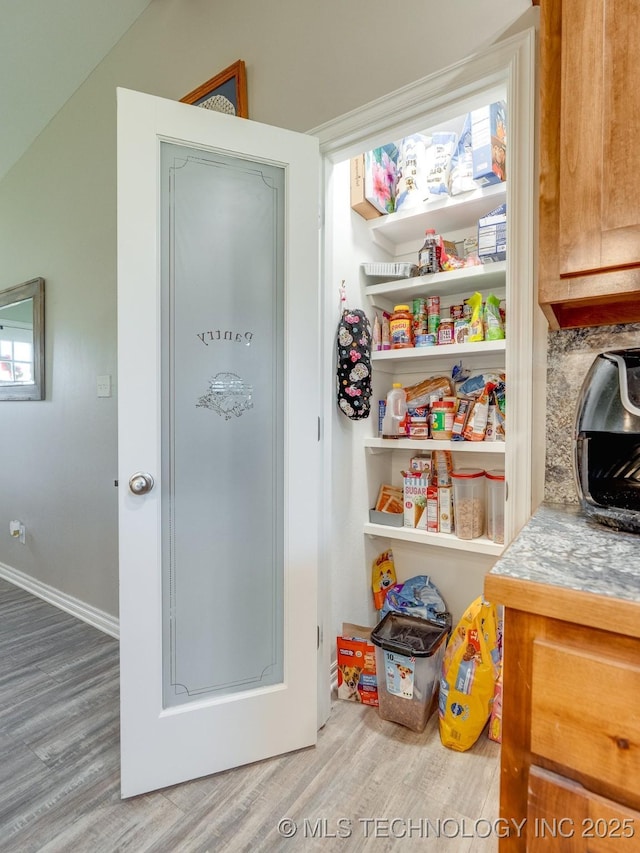 view of pantry