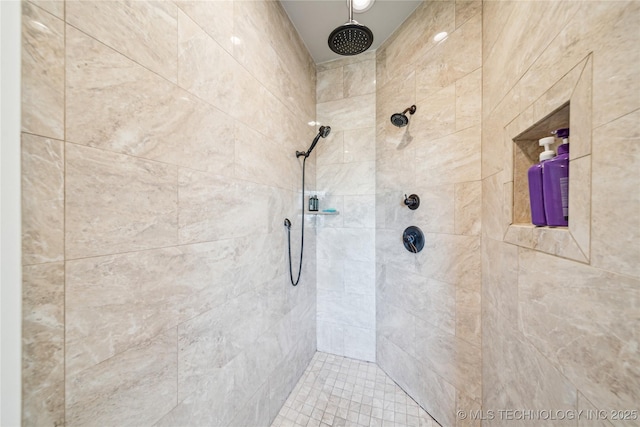 369102 E 960 Road, Road, OK 74833 - bathroom featuring tiled shower