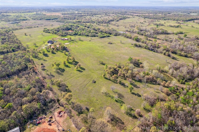 369102 E 960 Road, Road, OK 74833 - birds eye view of property with a rural view