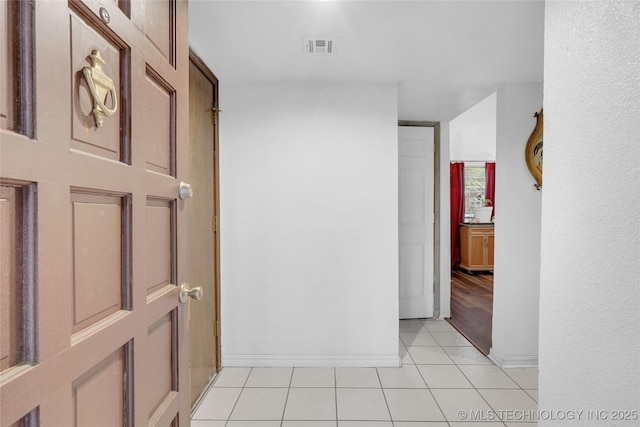 6370 S 29th W Pl, Tulsa, OK 74132 - hall featuring baseboards and light tile patterned floors