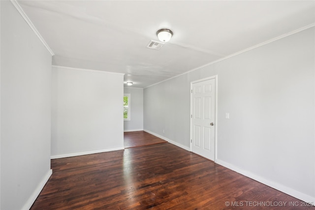 920 E 33rd St N, Tulsa, OK 74106 - unfurnished room featuring crown molding, wood finished floors, and baseboards