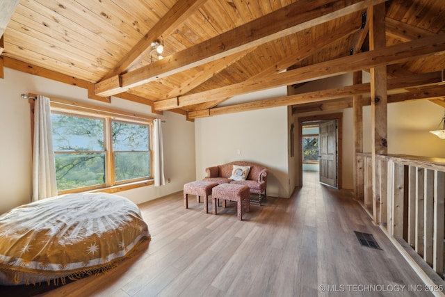 14484 Valley View Dr, Skiatook, OK 74070 - living area featuring wooden ceiling and hardwood / wood-style floors