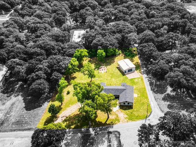 1668 Waters Rd, Kingston, OK 73439 - birds eye view of property