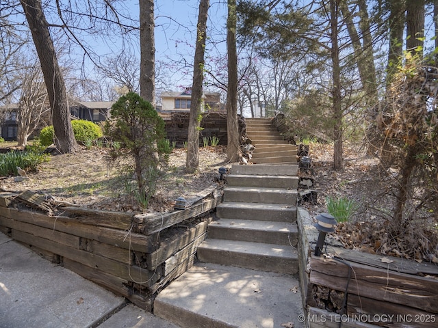 8404 S Toledo Ave, Tulsa, OK 74137 - view of yard with stairs