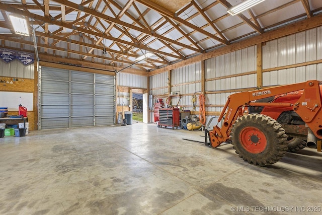 9720 S 4475th Rd, Miami, OK 74354 - garage with metal wall