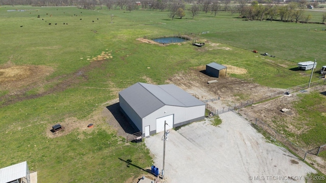 9720 S 4475th Rd, Miami, OK 74354 - birds eye view of property with a rural view