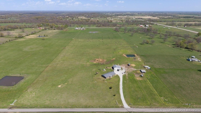 9720 S 4475th Rd, Miami, OK 74354 - birds eye view of property featuring a rural view