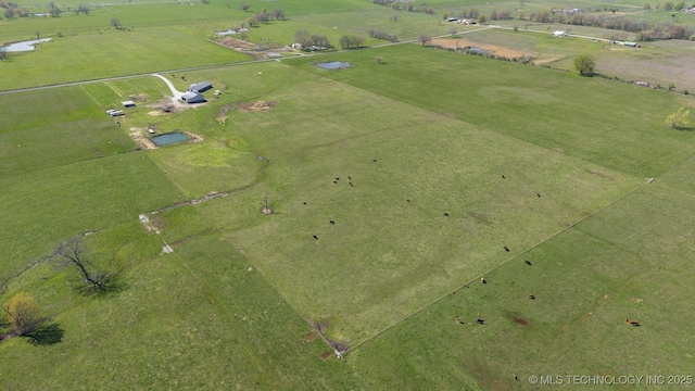 9720 S 4475th Rd, Miami, OK 74354 - birds eye view of property featuring a rural view