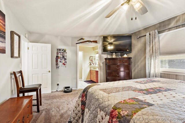 2909 Haddock Dr, Muskogee, OK 74401 - carpeted bedroom featuring connected bathroom