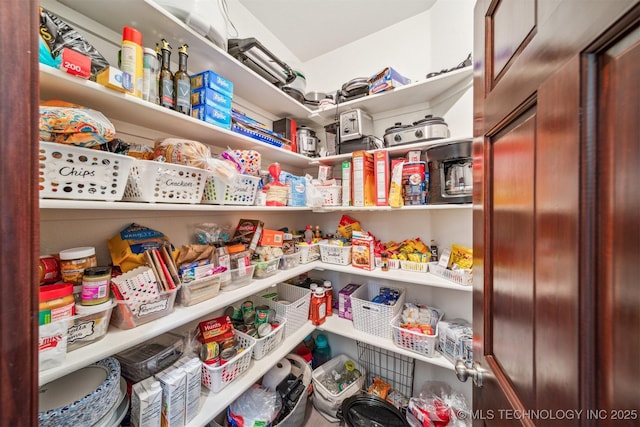 view of pantry