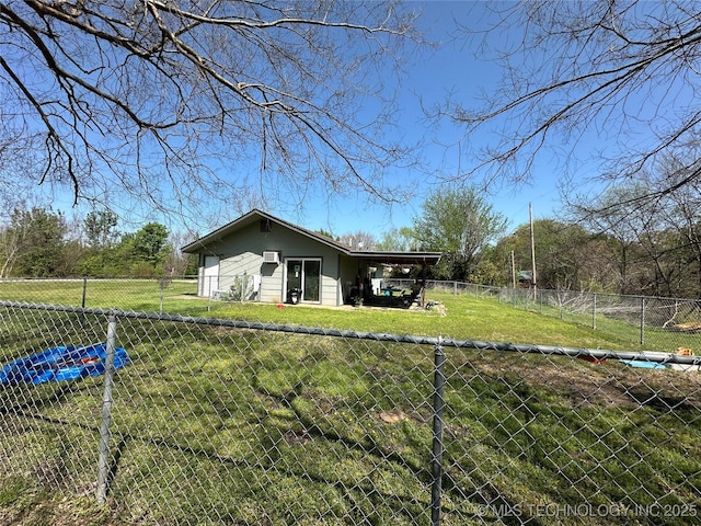 236 Bluebird Ln, Colbert, OK 74733 - view of front of home featuring a fenced backyard