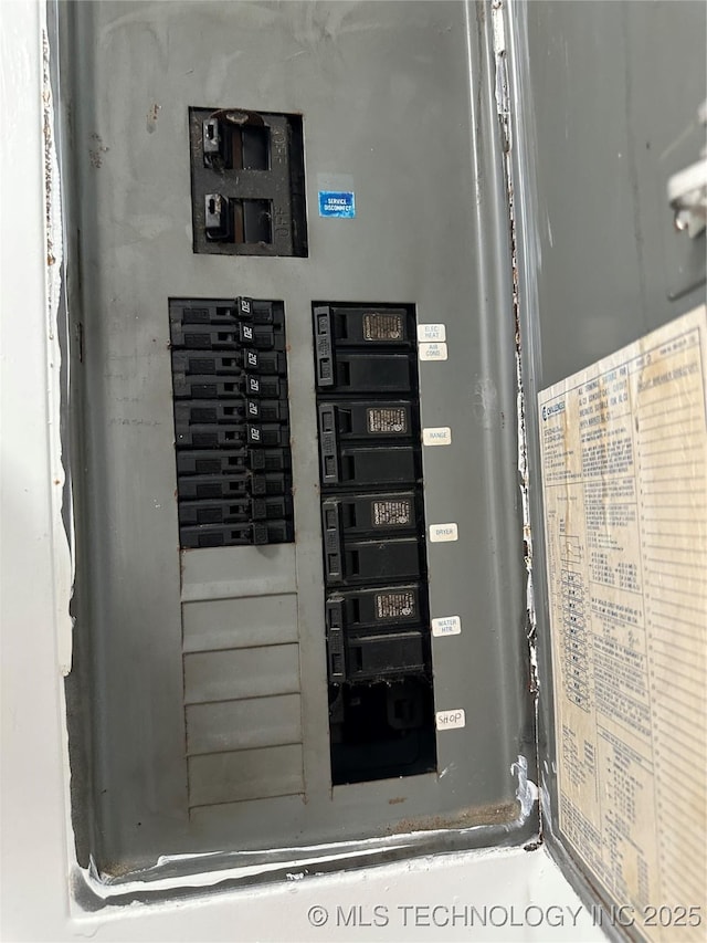 236 Bluebird Ln, Colbert, OK 74733 - utility room with electric panel