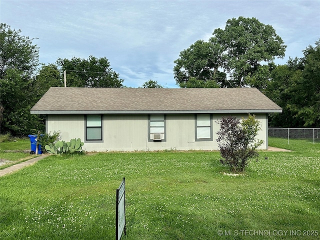 236 Bluebird Ln, Colbert, OK 74733 - view of home's exterior with cooling unit and a shingled roof