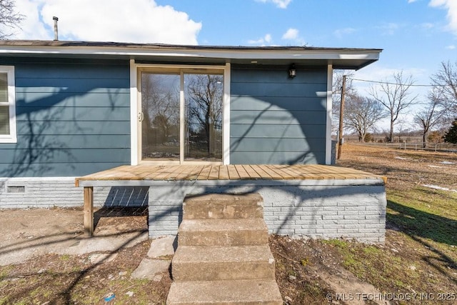 view of side of property