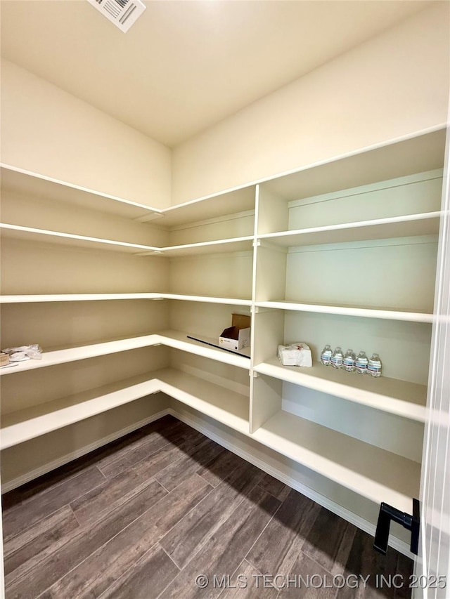 pantry featuring visible vents