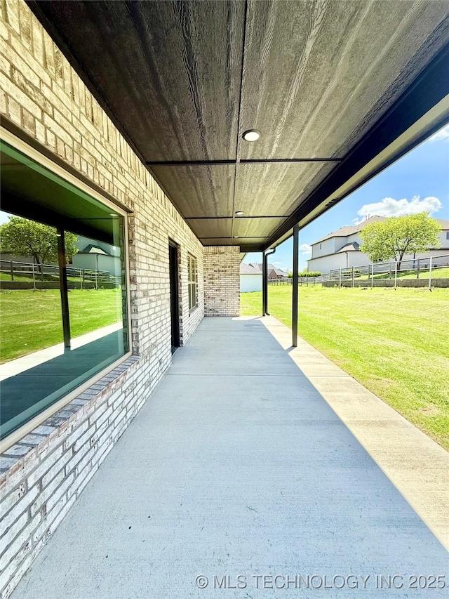 view of patio / terrace with fence
