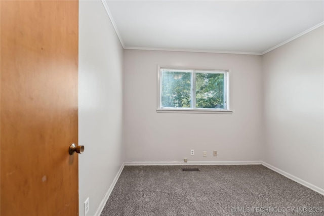 5656 S Zunis Ave, Tulsa, OK 74105 - carpeted empty room featuring ornamental molding and baseboards
