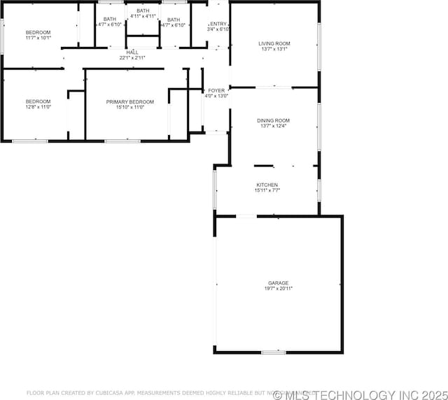 5656 S Zunis Ave, Tulsa, OK 74105 - property floor plan