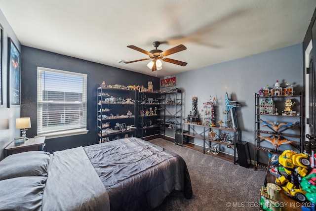6199 E 144th St N, Collinsville, OK 74021 - carpeted bedroom with ceiling fan