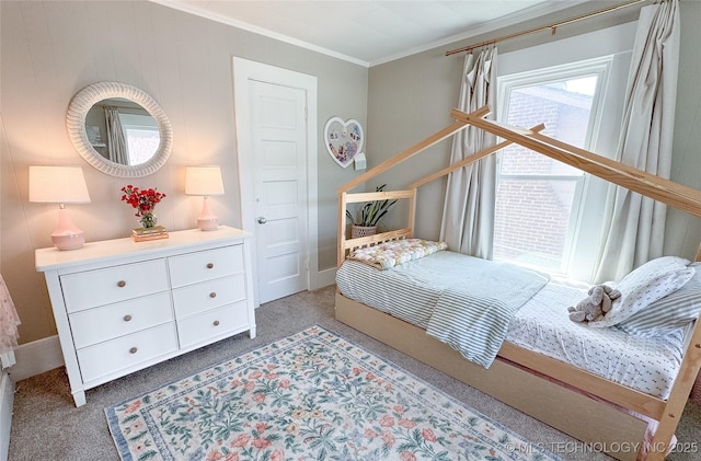 511 N Main St, Sand Springs, OK 74063 - carpeted bedroom featuring crown molding