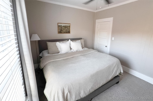 511 N Main St, Sand Springs, OK 74063 - bedroom featuring baseboards, carpet, and ornamental molding