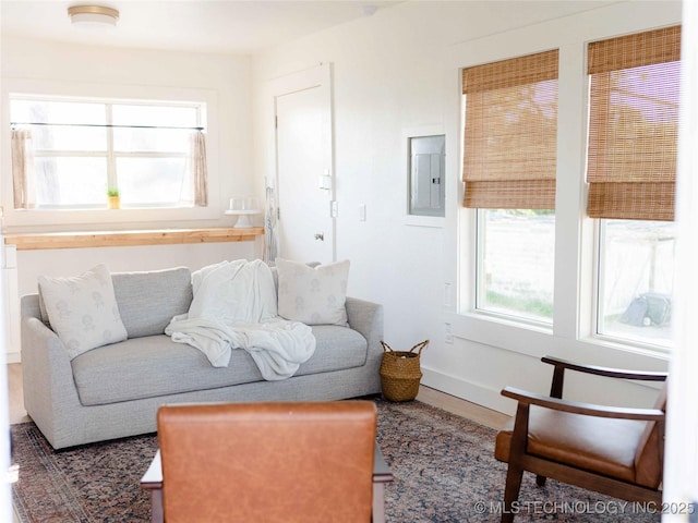 511 N Main St, Sand Springs, OK 74063 - living area with electric panel and baseboards
