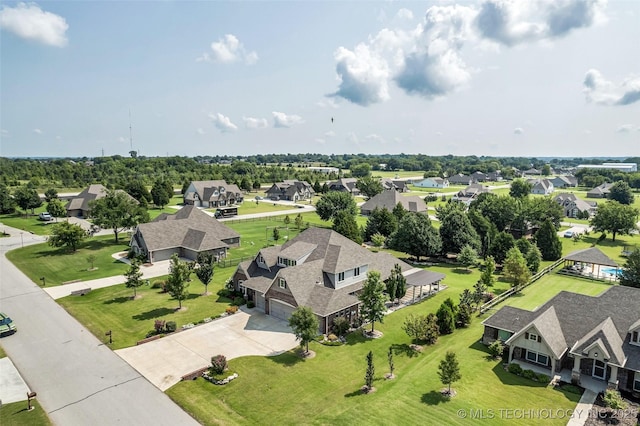 11439 N 162nd E Ave, Owasso, OK 74055 - aerial perspective of suburban area