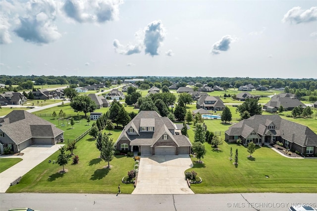 11439 N 162nd E Ave, Owasso, OK 74055 - aerial perspective of suburban area