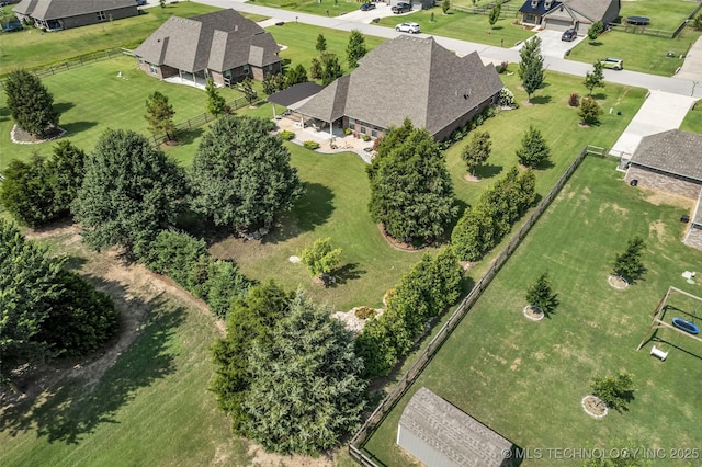 11439 N 162nd E Ave, Owasso, OK 74055 - aerial perspective of suburban area