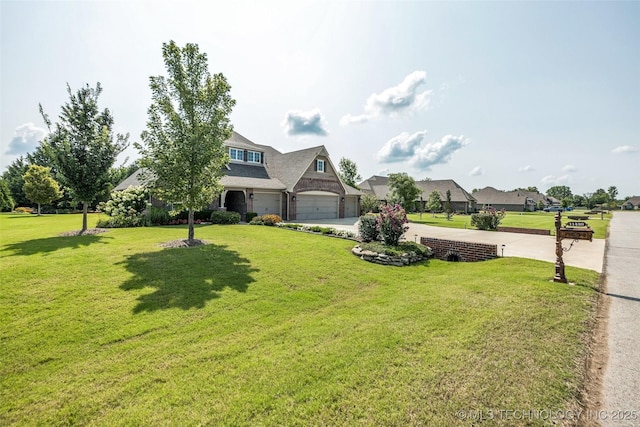 11439 N 162nd E Ave, Owasso, OK 74055 - view of front of home with a front yard, a garage, and driveway