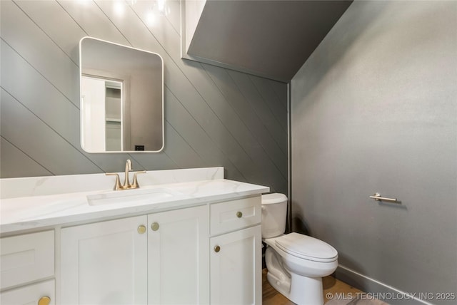 17822 E Patriot Dr, Owasso, OK 74055 - half bathroom with vanity and toilet