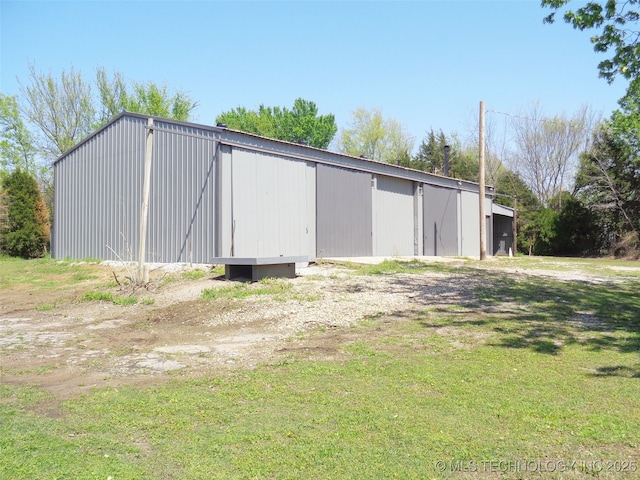 16893 E 116th St N, Owasso, OK 74055 - view of pole building featuring a lawn