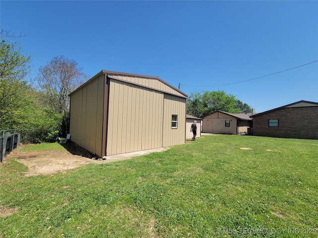 351 Hamilton Rd, Eufaula, OK 74432 - view of outbuilding featuring fence