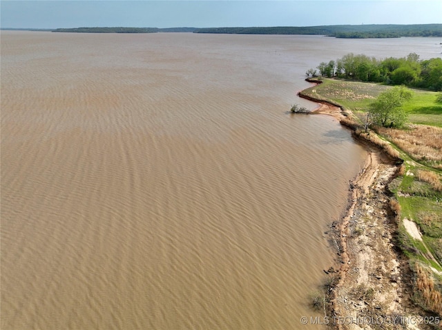 351 Hamilton Rd, Eufaula, OK 74432 - bird's eye view with a water view