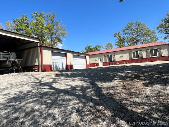 107349 S 4091st Rd, Checotah, OK 74426 - exterior space featuring an outbuilding and a detached garage