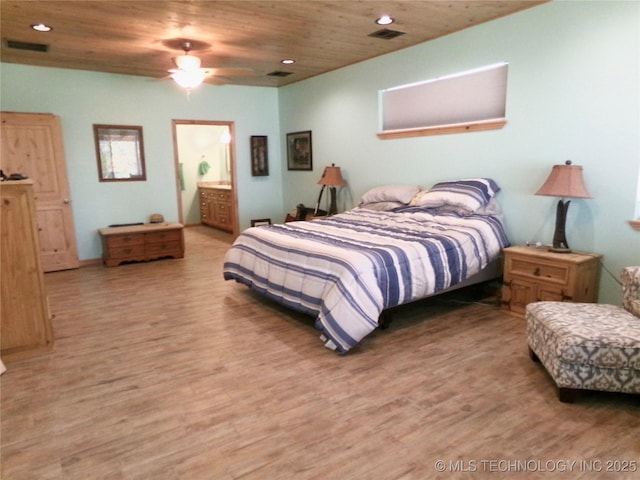 107349 S 4091st Rd, Checotah, OK 74426 - bedroom with recessed lighting, wood finished floors, and visible vents