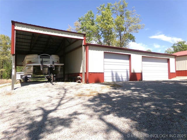 107349 S 4091st Rd, Checotah, OK 74426 - garage featuring a detached garage
