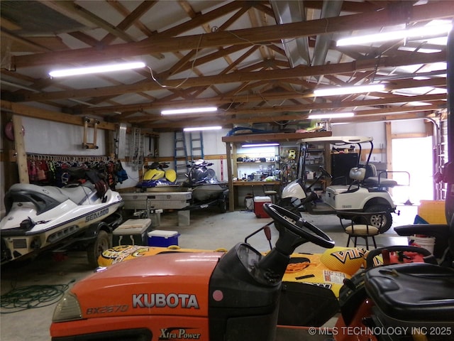 107349 S 4091st Rd, Checotah, OK 74426 - garage featuring a workshop area
