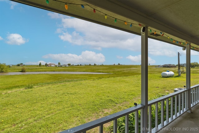 10495 S 426th Rd, Inola, OK 74036 - view of grassy yard with a water view