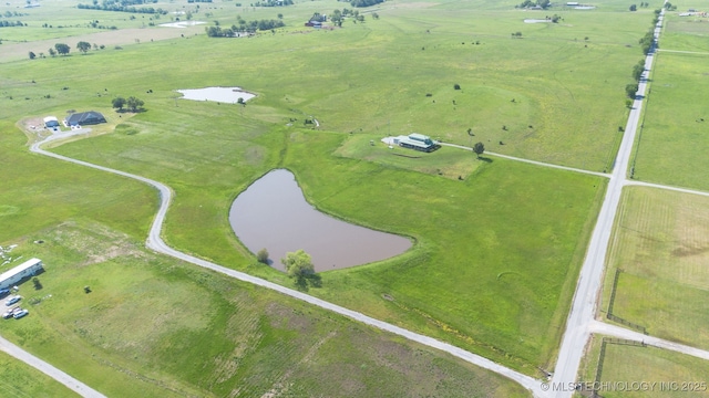 10495 S 426th Rd, Inola, OK 74036 - aerial view of property's location with rural landscape and a large body of water