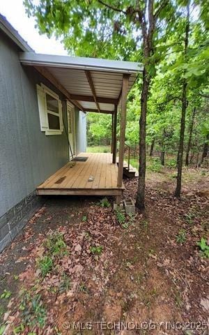view of wooden terrace