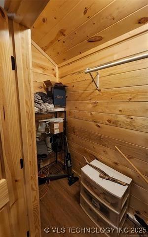 view of storage area