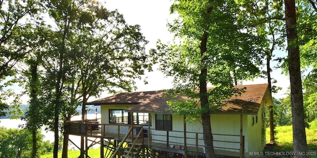 19690 W 892nd Rd, Park Hill, OK 74451 - rear view of property with roof with shingles