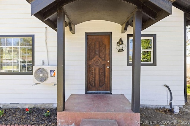 401 S Brewer St, Vinita, OK 74301 - view of exterior entry featuring ac unit