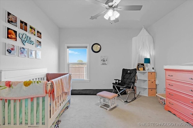 12754 S Irvington Ave, Tulsa, OK 74137 - bedroom featuring carpet and ceiling fan