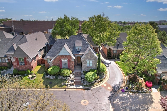 10135 S 78th E Ave, Tulsa, OK 74133 - drone / aerial view with a residential view